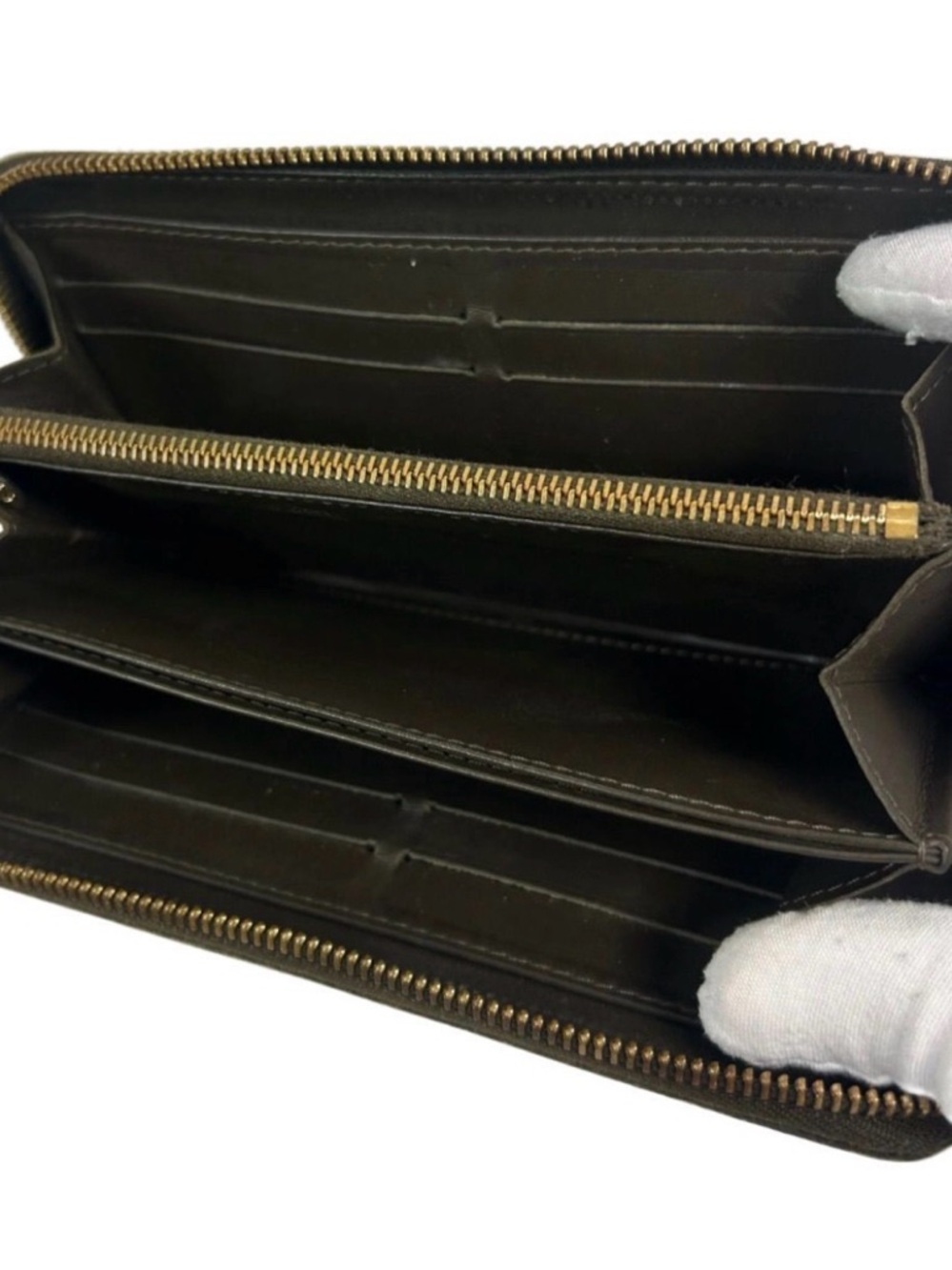 LV Monogram Vernis Zippy Wallet - Bronze, Bag Strap & Charm, Rose de Vents EDP - Picture 6 of 16